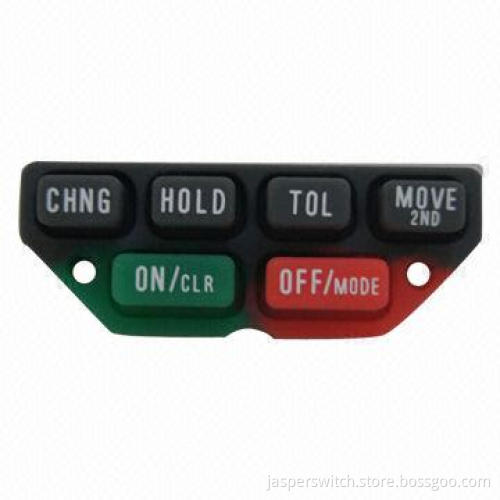 Silicone keypads with good surface and soft tactile